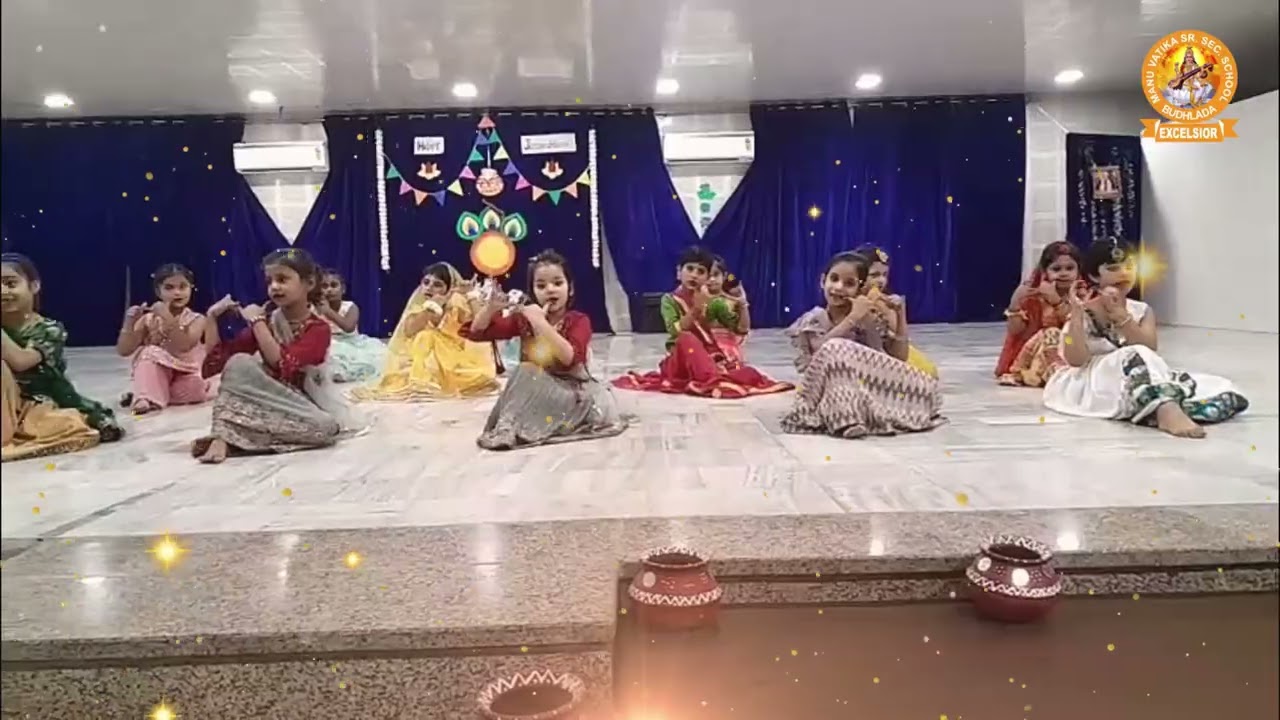 Janam Ashtami Celebration Junior Wing Manu Vatika School Budhlada