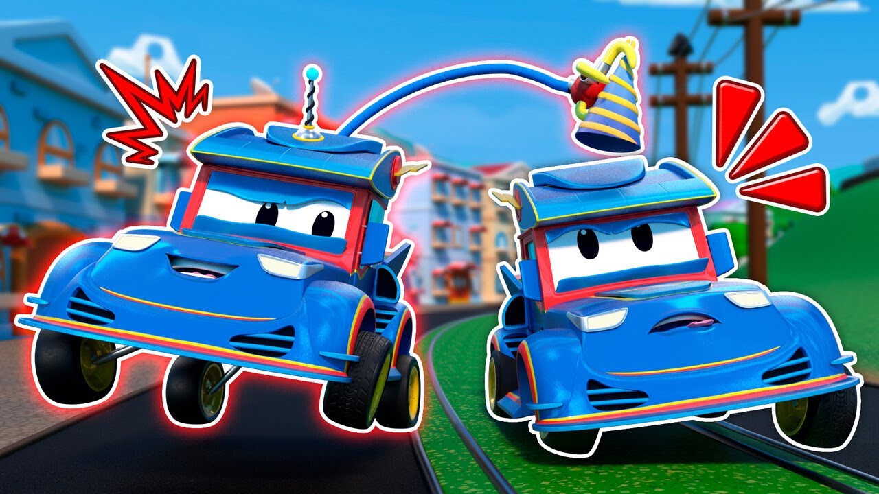 スーパートラックレースカーVSスーパートラック悪い双子！ パーティーで盗難！？| 車が変身