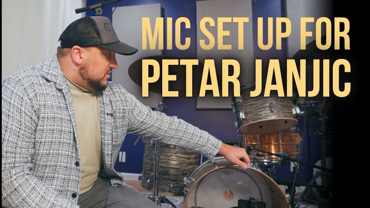 Setting Up to Record Cory Wong's Drummer, Petar Janjic with Alex Kiel
