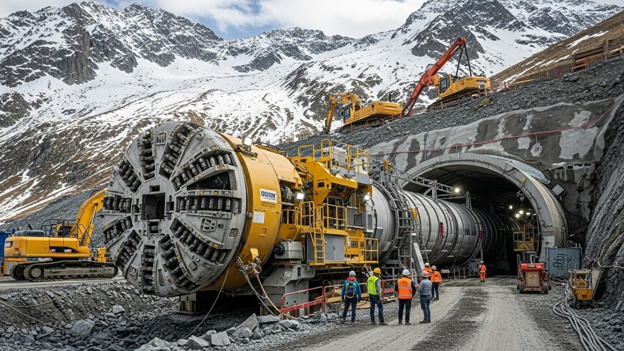 El Túnel de 64 Km que se está Excavando Bajo los Alpes