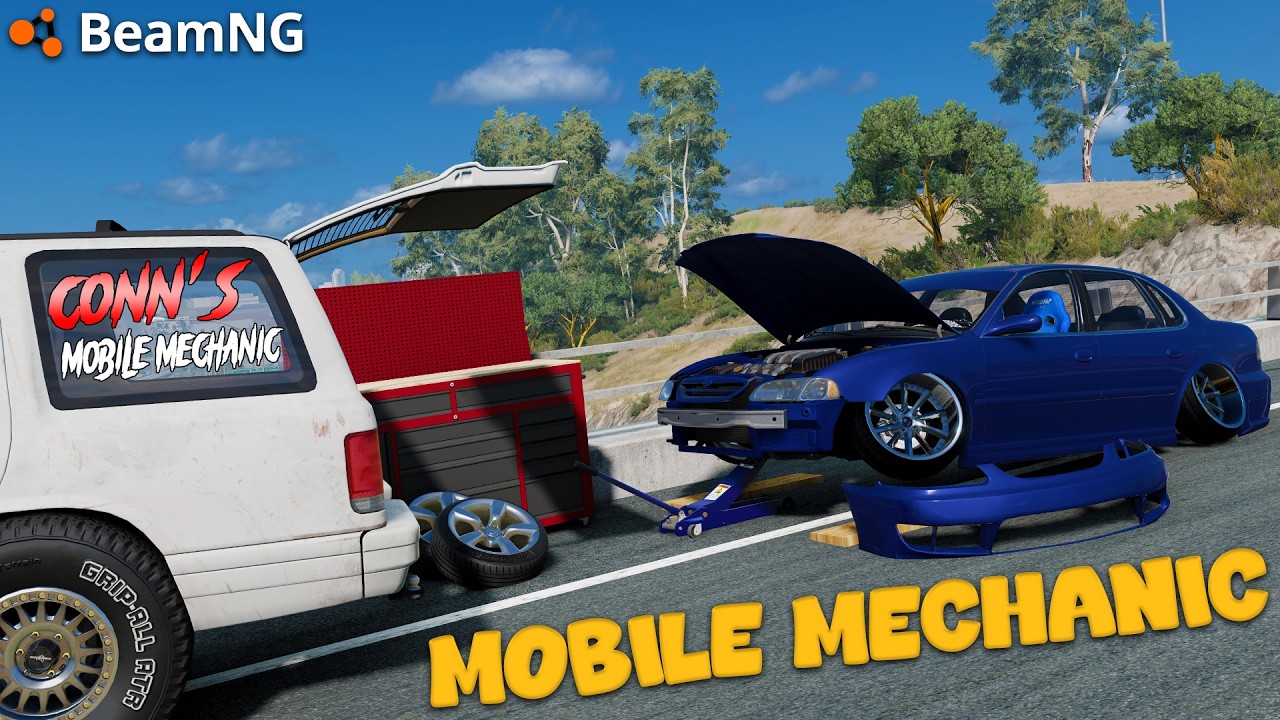 BEAMNG МОБИЛЬНЫЙ МЕХАНИК &laquo;СТАТИКА&raquo;!!!! (ПОШЛО НЕ ТАК)