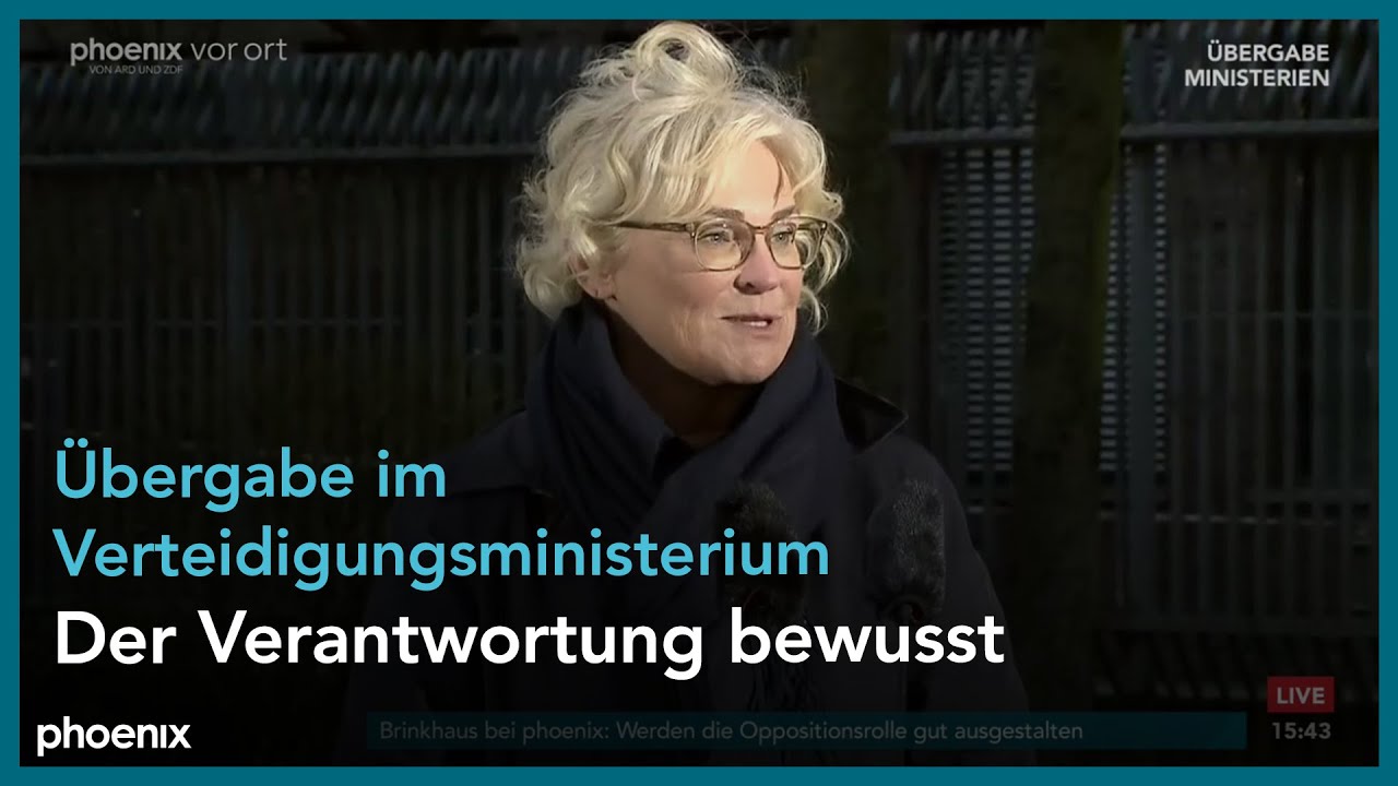 Amts&uuml;bergabe im Verteidigungsministerium an Christine Lambrecht am 08.12.21