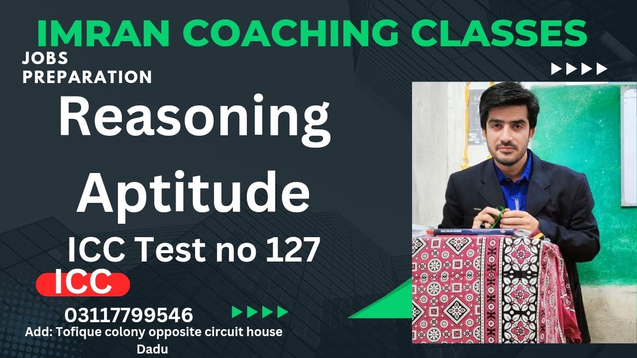 Aptitude || Reasoning || ICC Test no 127 || most important for jobs preparation.