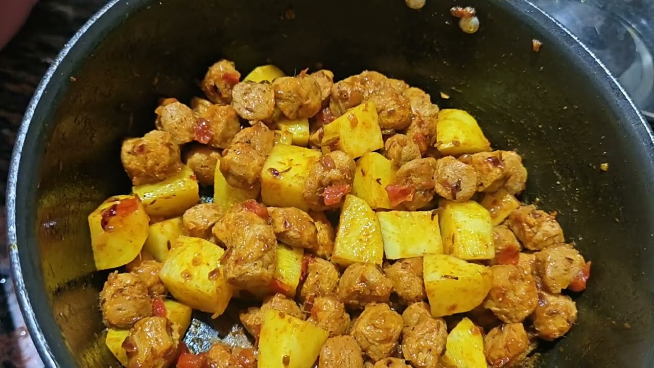 Soya Badi aur aalu ki sabji#recipe #food #cooking #food for foodies #yummy food