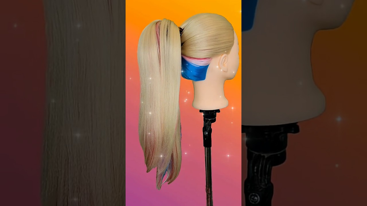 truco coleta con volumen💜💗#peinadossencillos #hairstyle #diyhairstyle #trenzas #tutorial