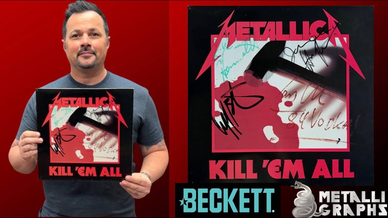 Metallica Rare Group Signed “Kill’em All” Album with Cliff Burton! Beckett/BAS & Metalligraphs LOAs