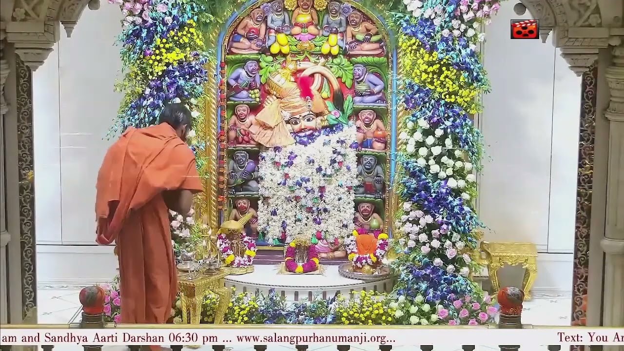 Mangla Aarti Darshan Salangpur Date 05 04 2025
