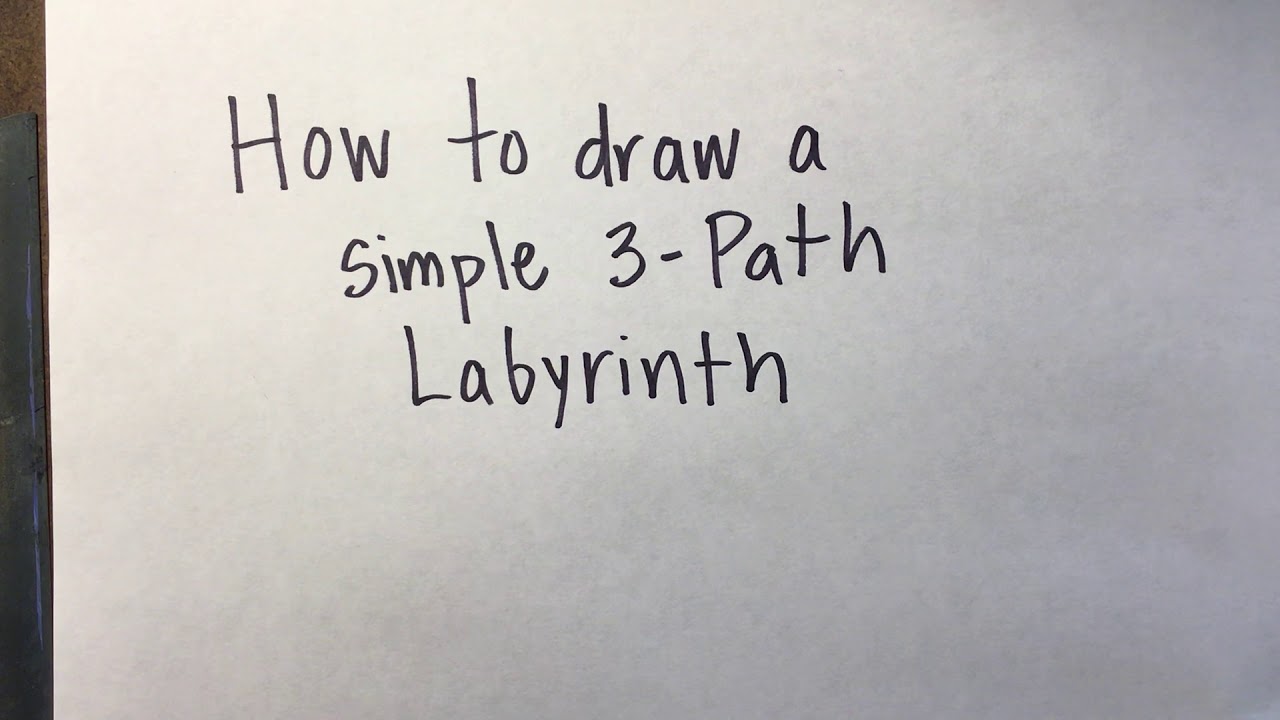 How to draw a simple labyrinth