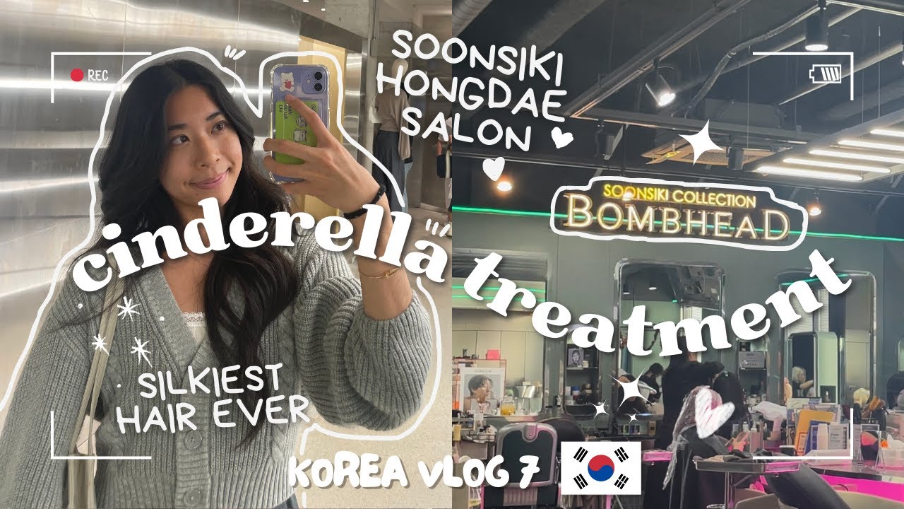 [korea vlog 7] cinderella treatment in seoul 🇰🇷💇🏻‍♀️ | soonsiki salon, creatrip, hongdae, aceumdu :*