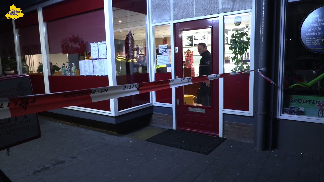 Eigenaar Chinees verjaagt gemaskerde overvallers met mes in Doetinchem