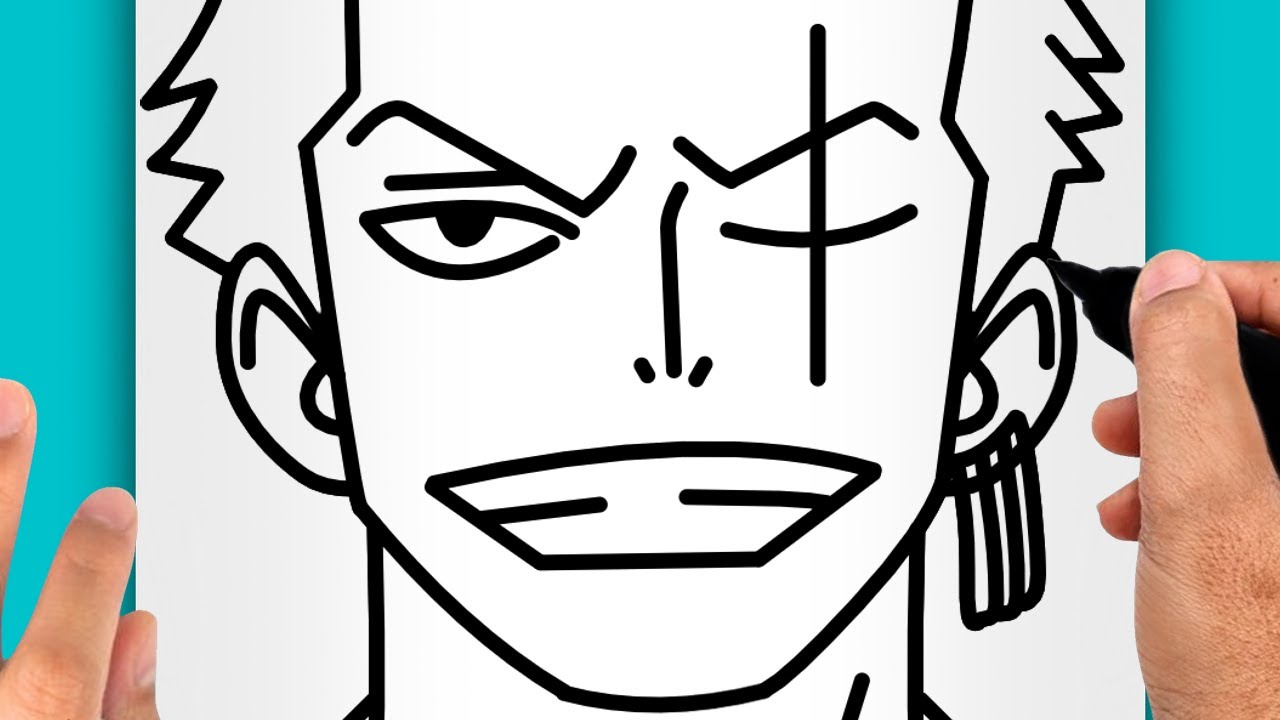 CÓMO DIBUJAR A ZORO | DIBUJO DE ZORO (FÁCIL)