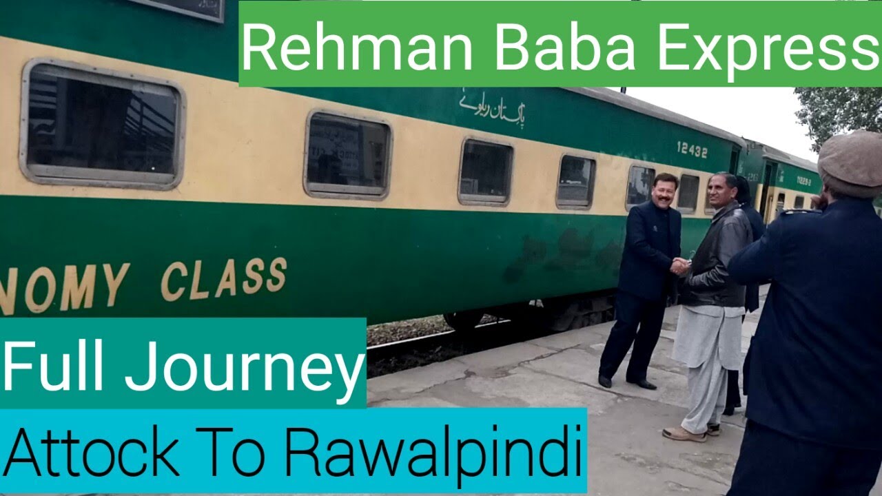 Travel From Attock To Rawalpindi by Rehman Baba Express | Full Train Journey | Railway Pakistan