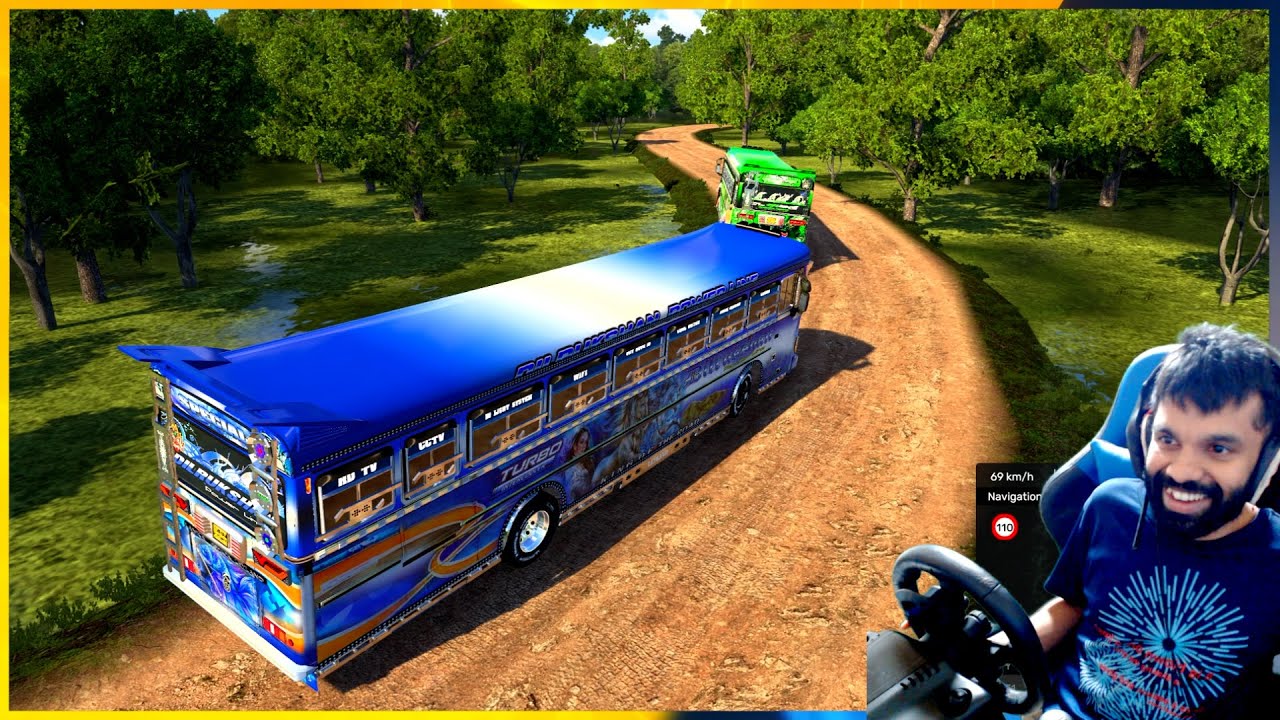 ඇග හිරිවෙටෙන බස් රේස් එකක් බලාගන්න | |#ets2 #busgames #laahiru