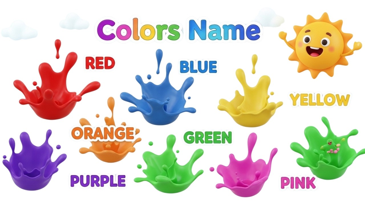 Learn Colours Name with Joy | Colours Names In English | Let's Learn The Colour Names |Kids learn TV