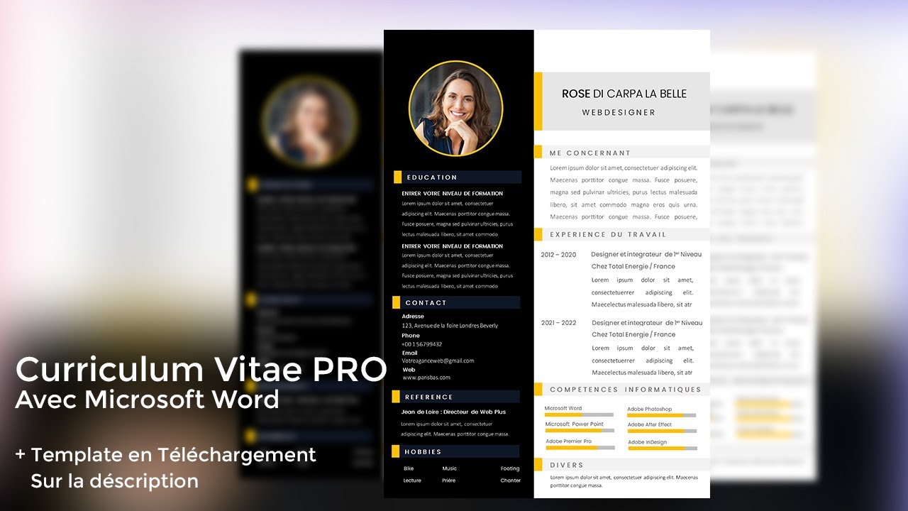 Comment créer un curriculum vitae Pro en Ms Word étape par étape