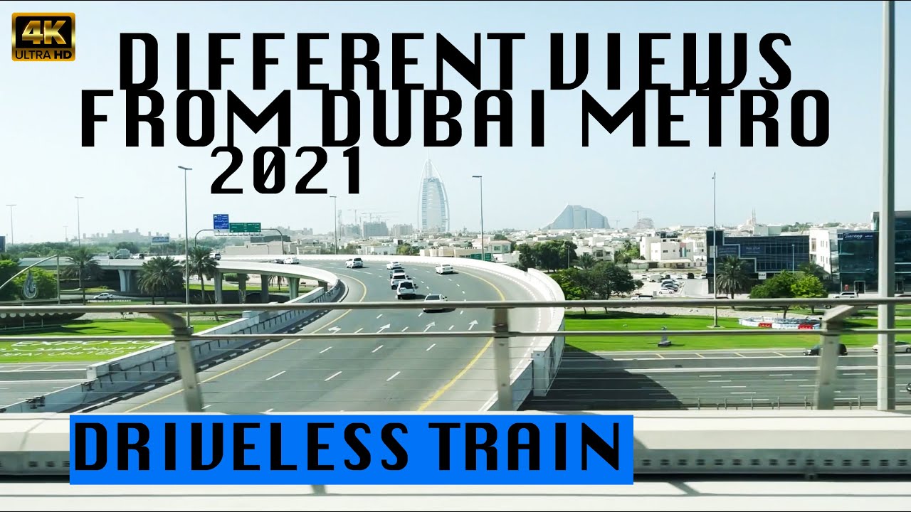 Different Views from Dubai Metro 2021 | Dubai Metro | Driverless Train | Jopz Gala