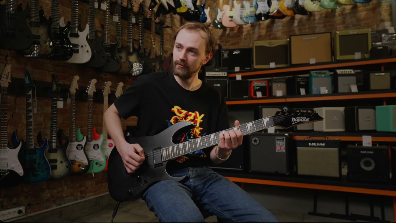 Ibanez GRG121DX-BKF Demo