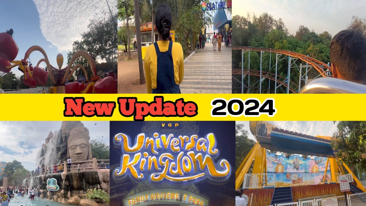 🎢VGP Universal Kingdom Chennai || New Update 2024 || FUN & THRILL Rides || Theme Park || Tamil |Vlog