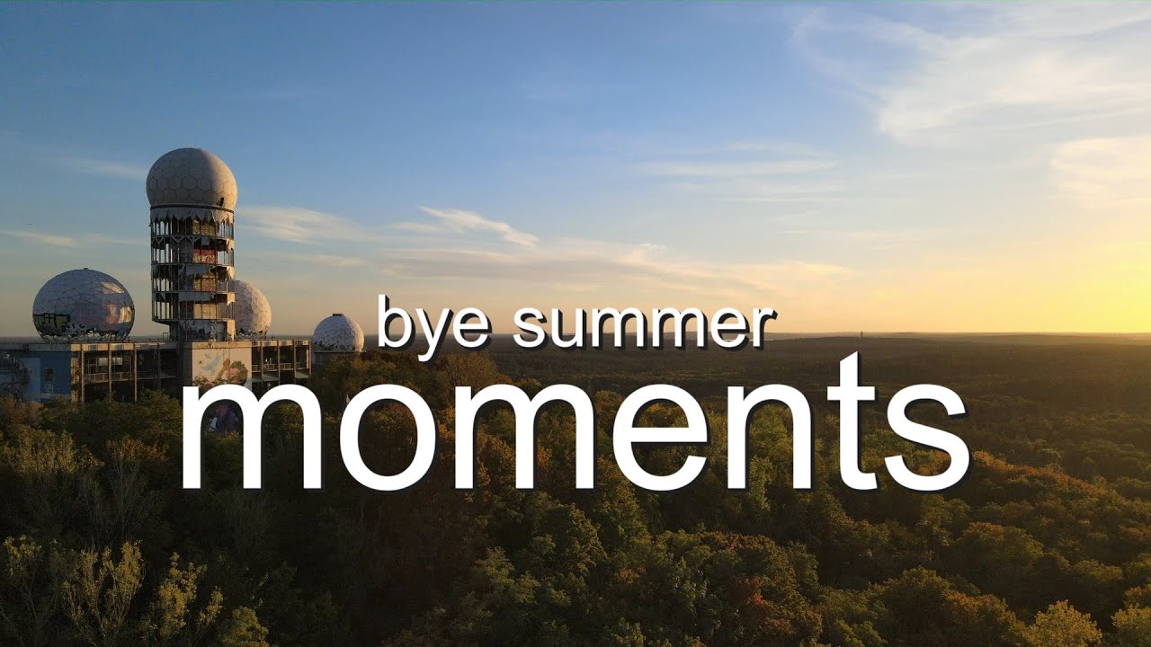 Luftaufnahmen Grunewald Berlin im Herbst (Teufelsberg Radarstation) moments series no.9 - bye summer