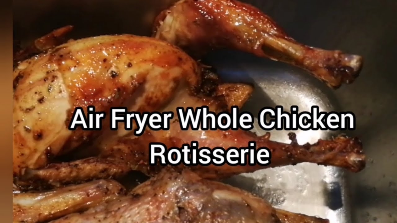 How I cook (roast) rotisserie chicken in an air fryer | Banting-Friendly