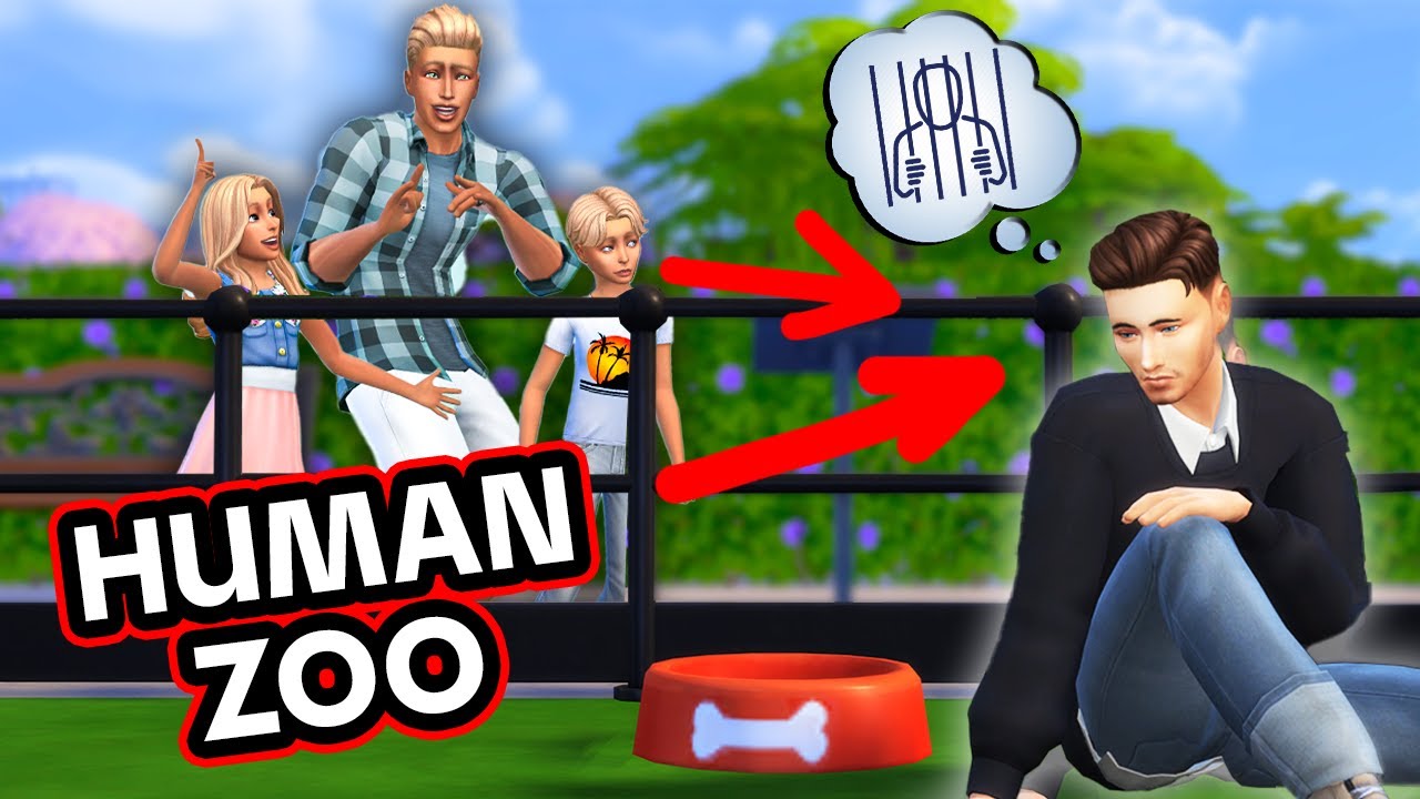 I built an unethical human zoo in The Sims 4