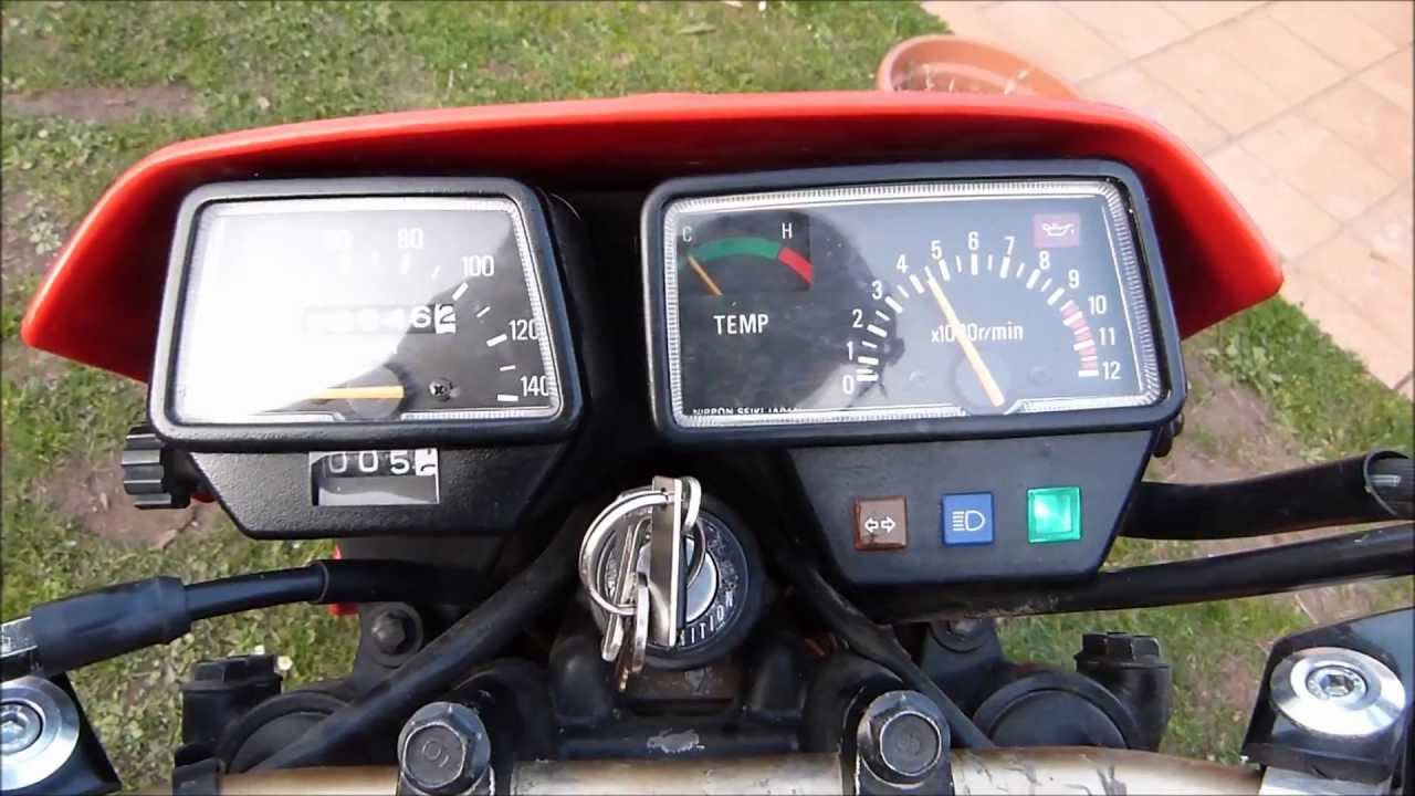 Petit tour de ma 125 DTLC 1HR de 1985 peu apr&egrave;s le changement de piston !