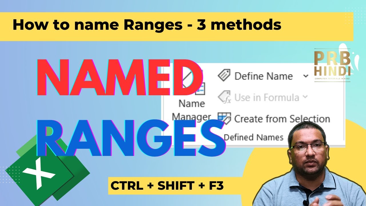 Mastering Excel: Creating Named Ranges Like A Pro! - Easy Step-by-step Guide In Hindi