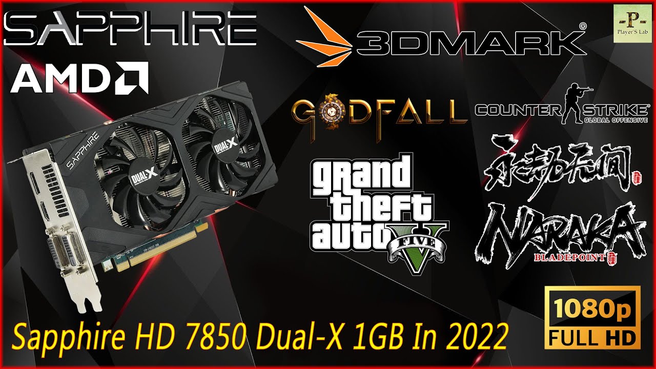 AMD Radeon Sapphire HD 7850 Dual-X 1GB Graphic Card Cleaning & Gameplay Test in 2022