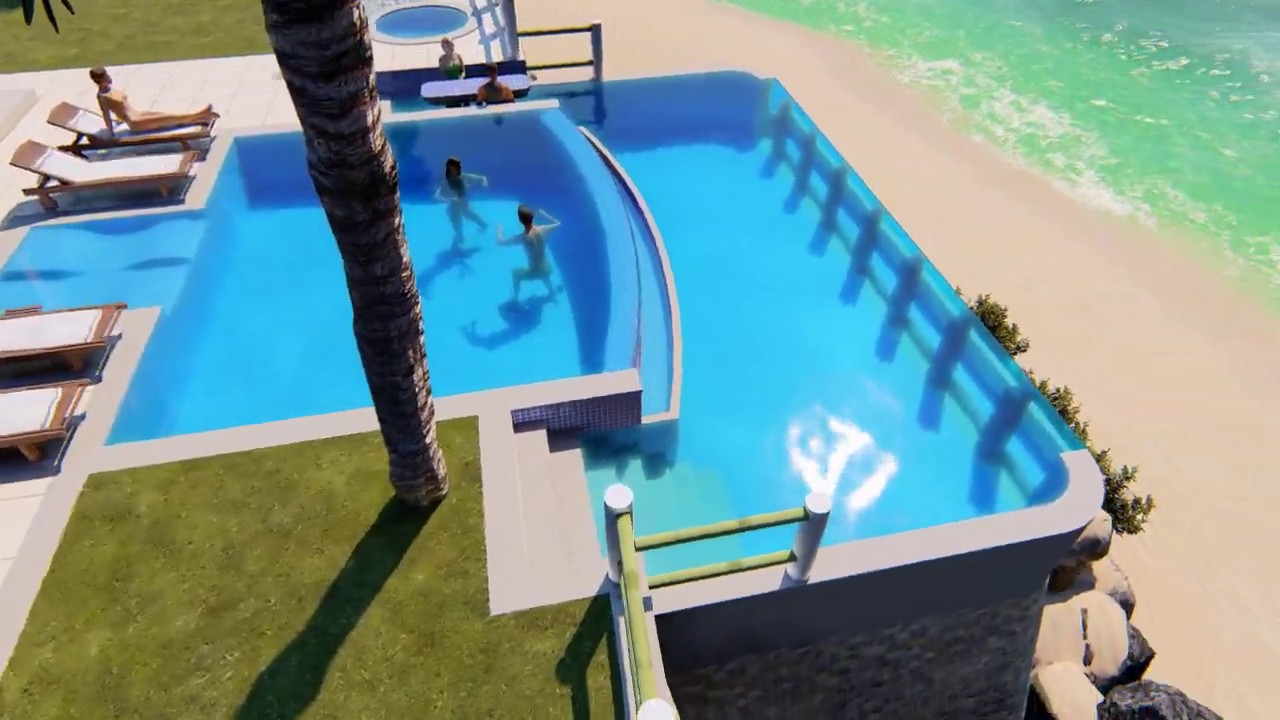 Ampliación Piscina Vista Las Olas Surf Resort