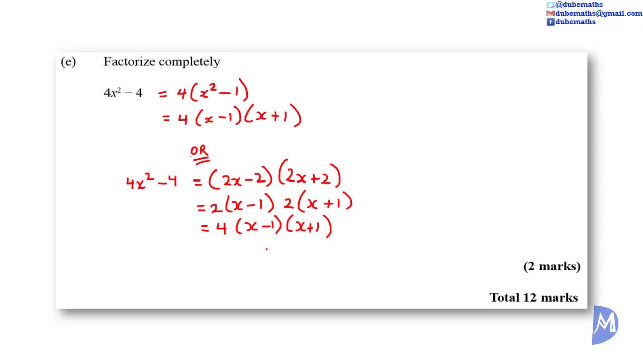 Q2 | Algebra | January 2016 CXC CSEC Mathematics Paper 2