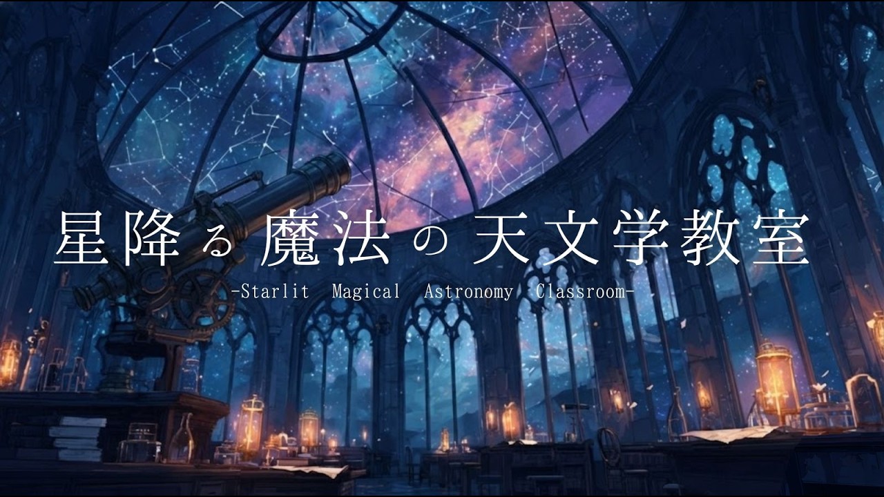【夜のBGM】星降る魔法の天文学教室｜Magic World Starry Night Piano