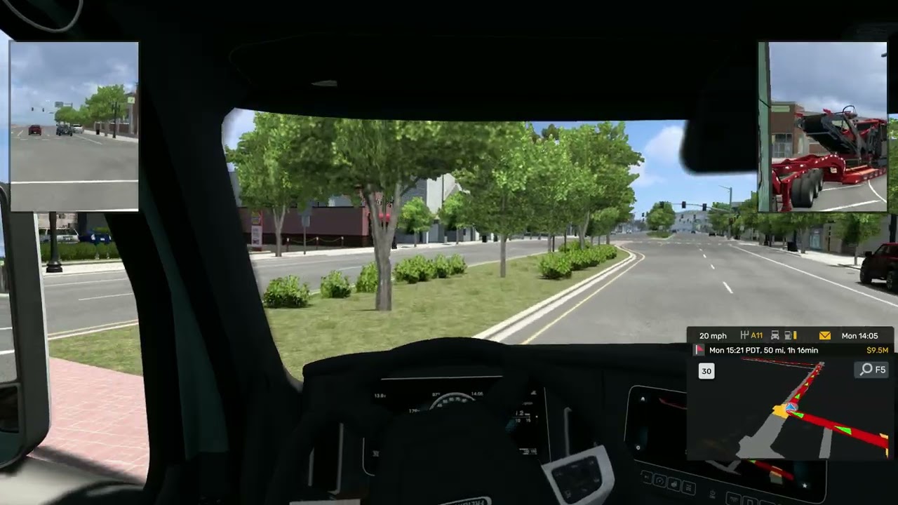 American Truck Simulator #41 Fresno-Mojave Mobile Screener (No music, chill driving)