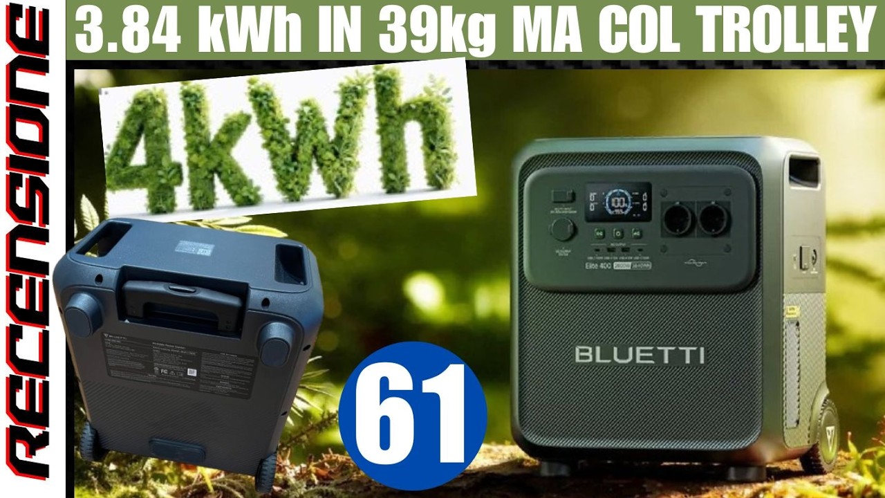 4 kWh di Backup Domestico? RECENSIONE Bluetti Elite 400 2600w