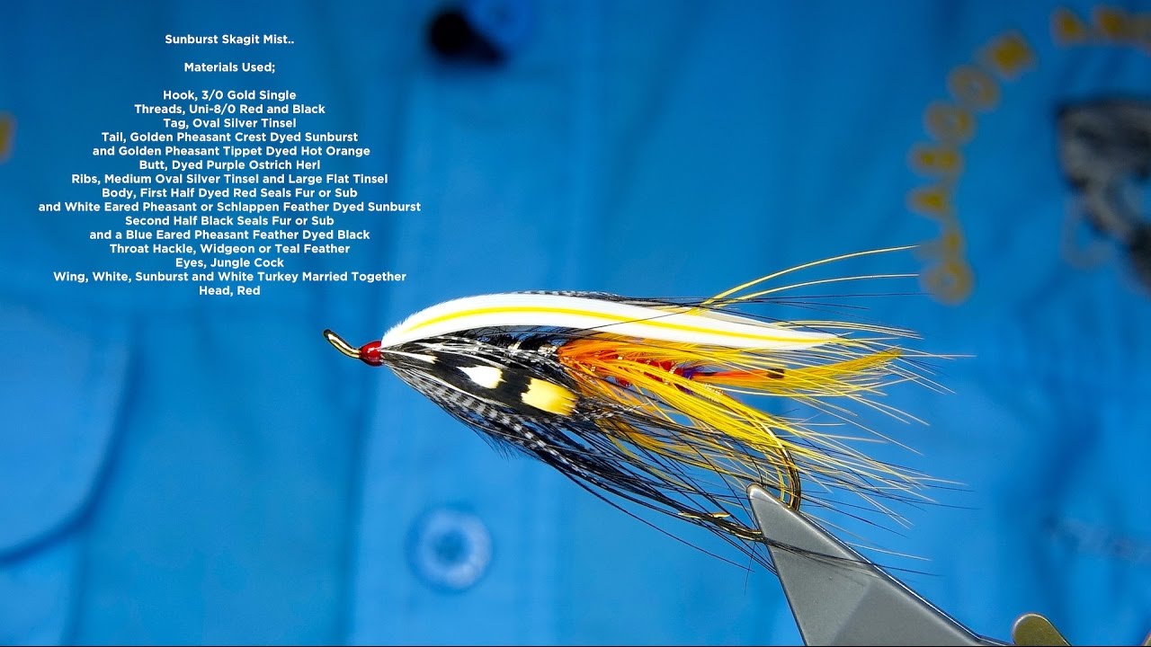 Tying a Sunburst Skagit Mist Steelhead:Salmon Fly with Davie McPhail