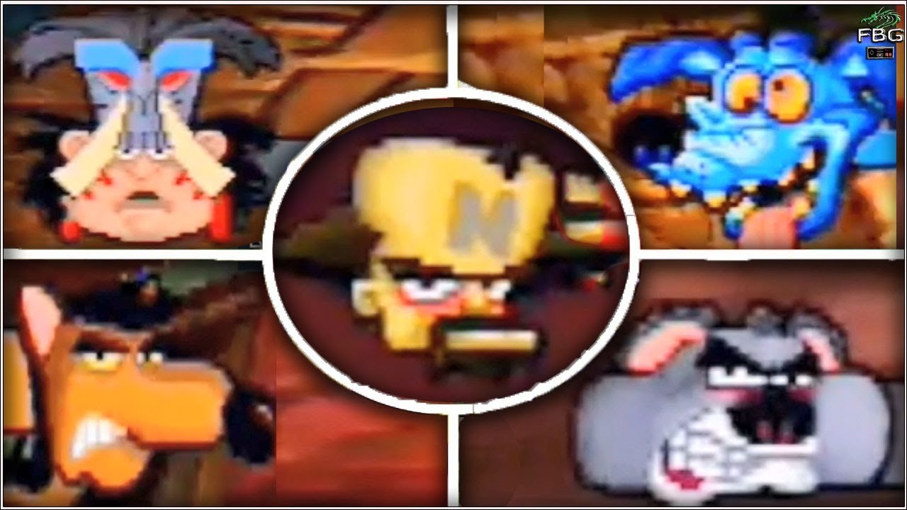 Crash Bandicoot - All Bosses