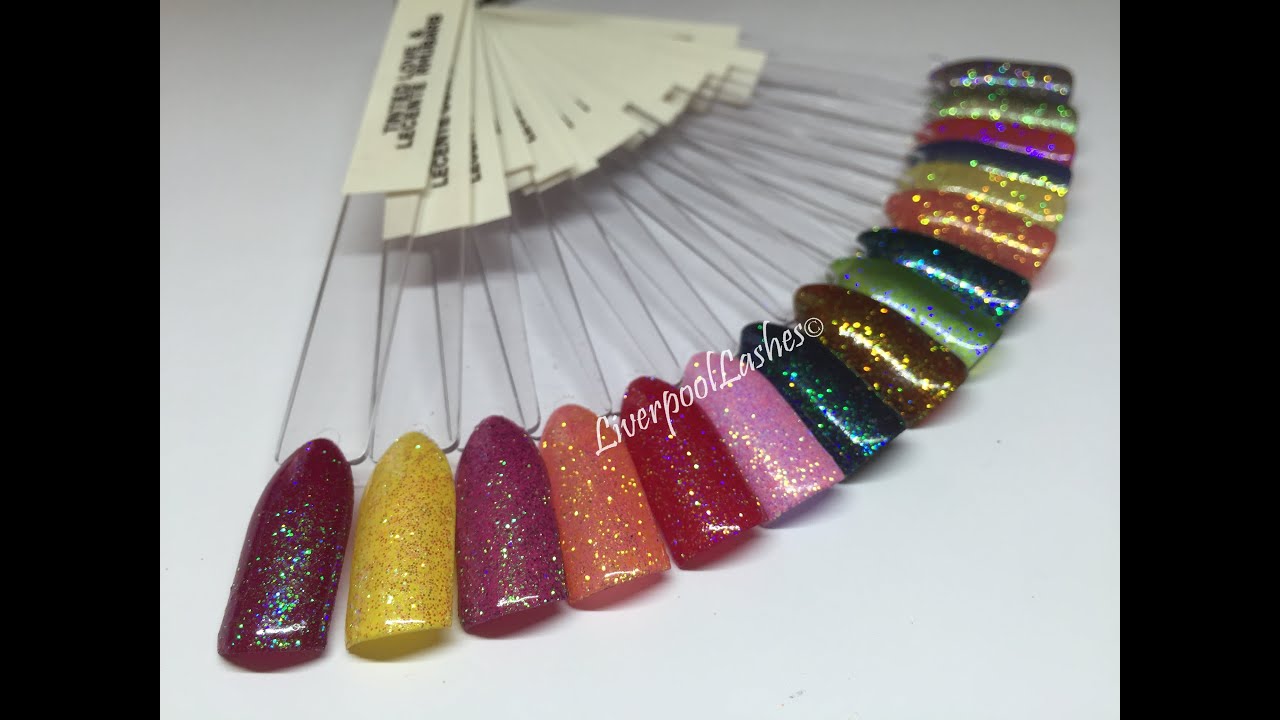 Lecenté™ Unusual colour combinations using Lecenté™ iridescent glitter and CND Shellac