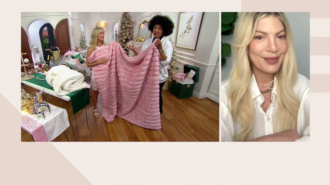 BFF Collection Oversized Slouched Faux Fur Throw on QVC