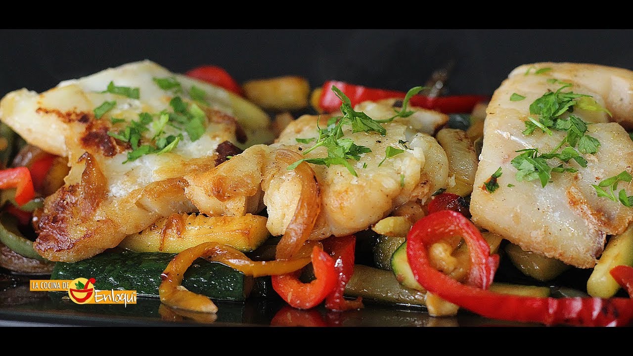 📌Bacalao con verduras 🐟🍆🌶 | La Cocina de Enloqui