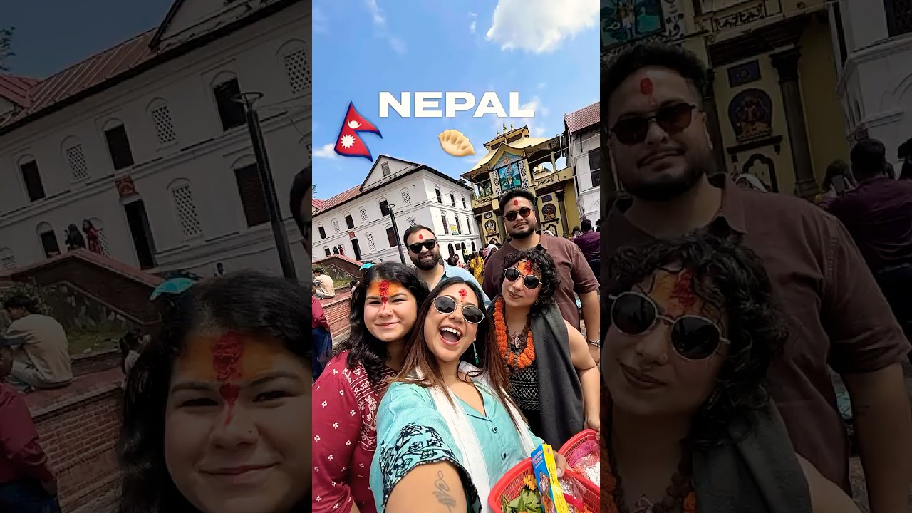 BORDER cross kiya sirf YEH KHAANE 🥟🇳🇵 #shorts #foodie #nepal #momos #travel