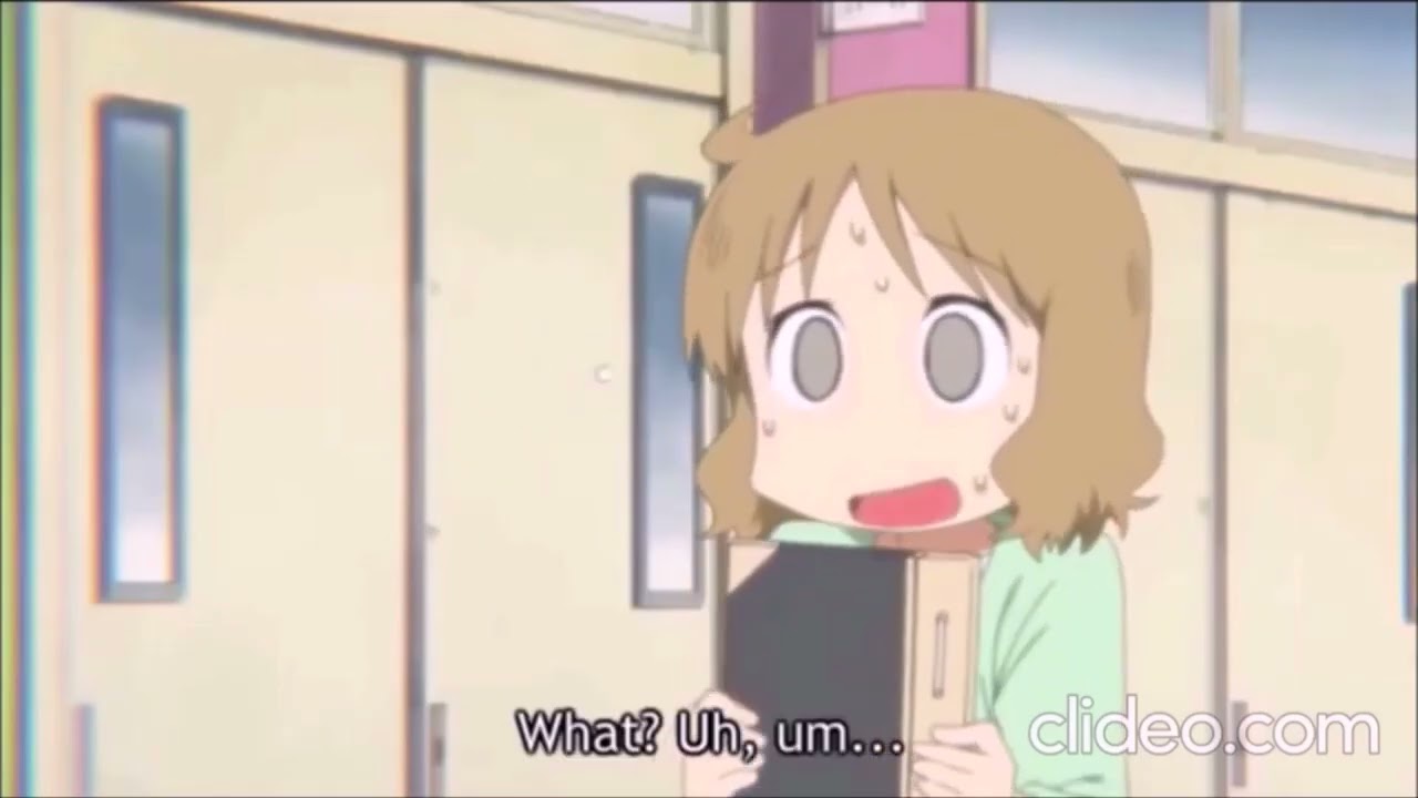 Nichijou: Sakurai Sensei asks Nano a question, and now they have a 10 minute conversation