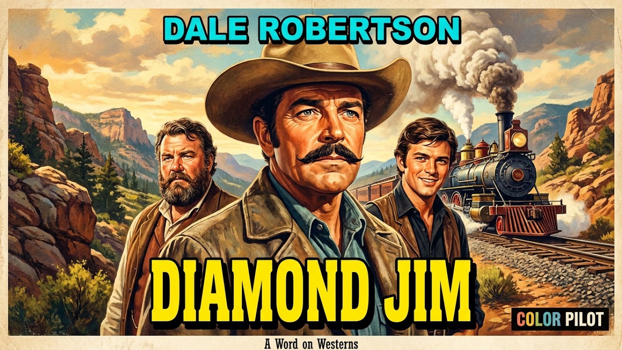 Dale Robertson is DIAMOND JIM Color Western Film! TALES OF WELLS FARGO star! Jeff York! Pete Duel!