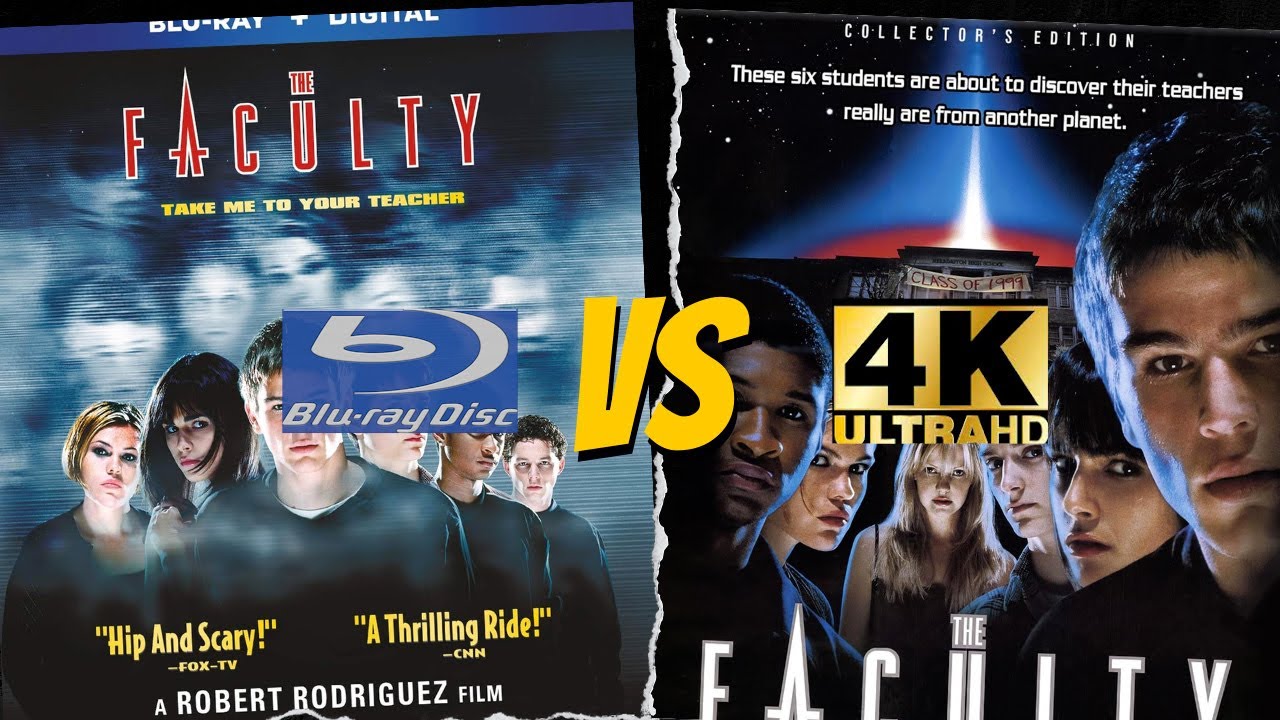 The Faculty (1998) 4K Ultra HD VS Bluray COMPARISON Side by Side @ShoutStudios