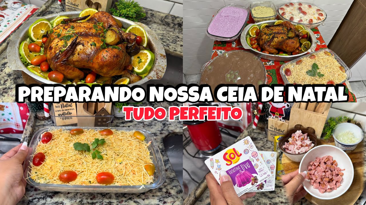 PREPARATIVOS PARA NOSSA CEIA DE NATAL| sobremesas| receitas| fiz a ceia completa e caprichada🎄✨
