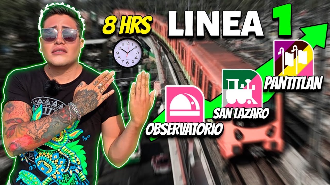 Camine TODA la LÍNEA 1 del METRO 🇲🇽 1/12