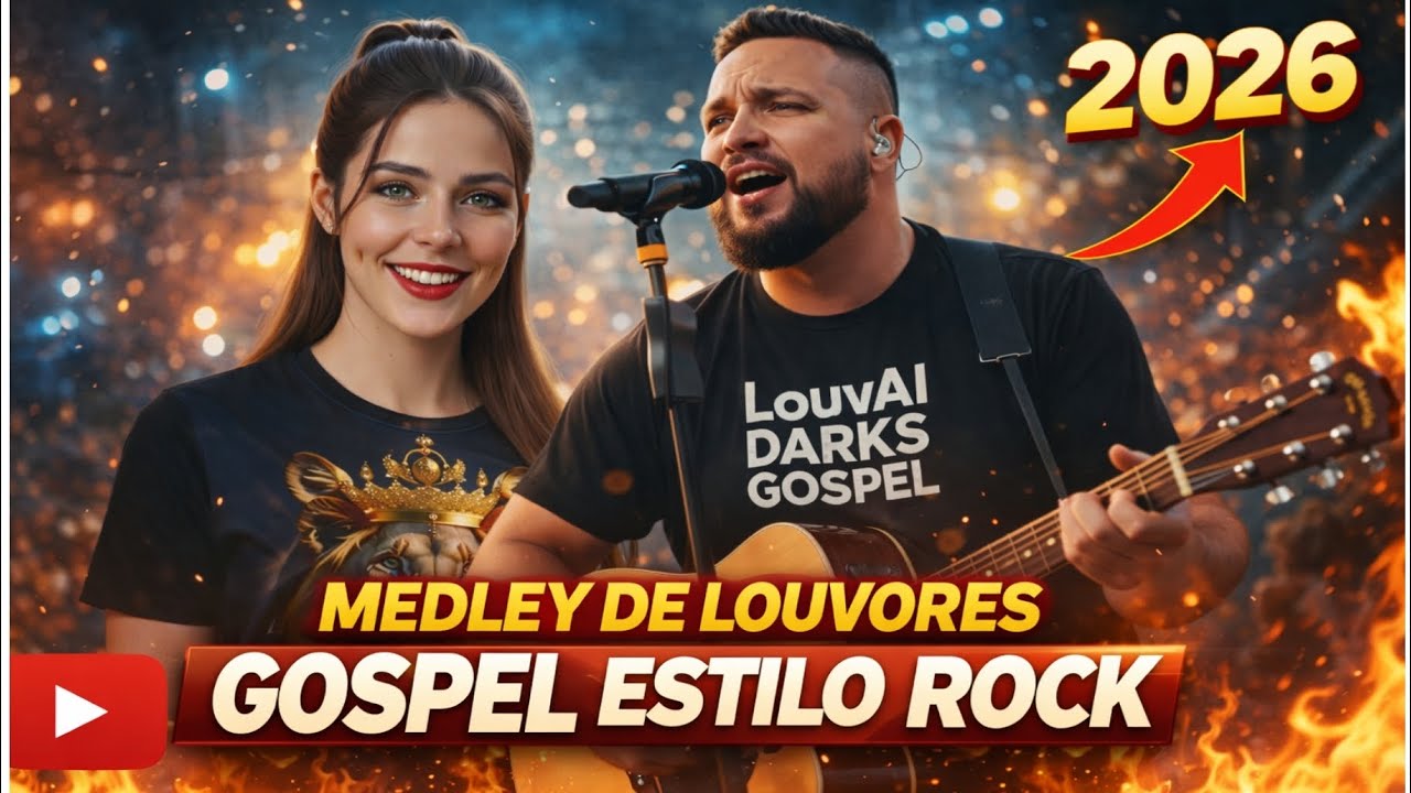 MEDLEY GOSPEL ROCK 2026 🔥 5 LouVORES QUE IMPACTAM | LouvAI DARK GOSPEL