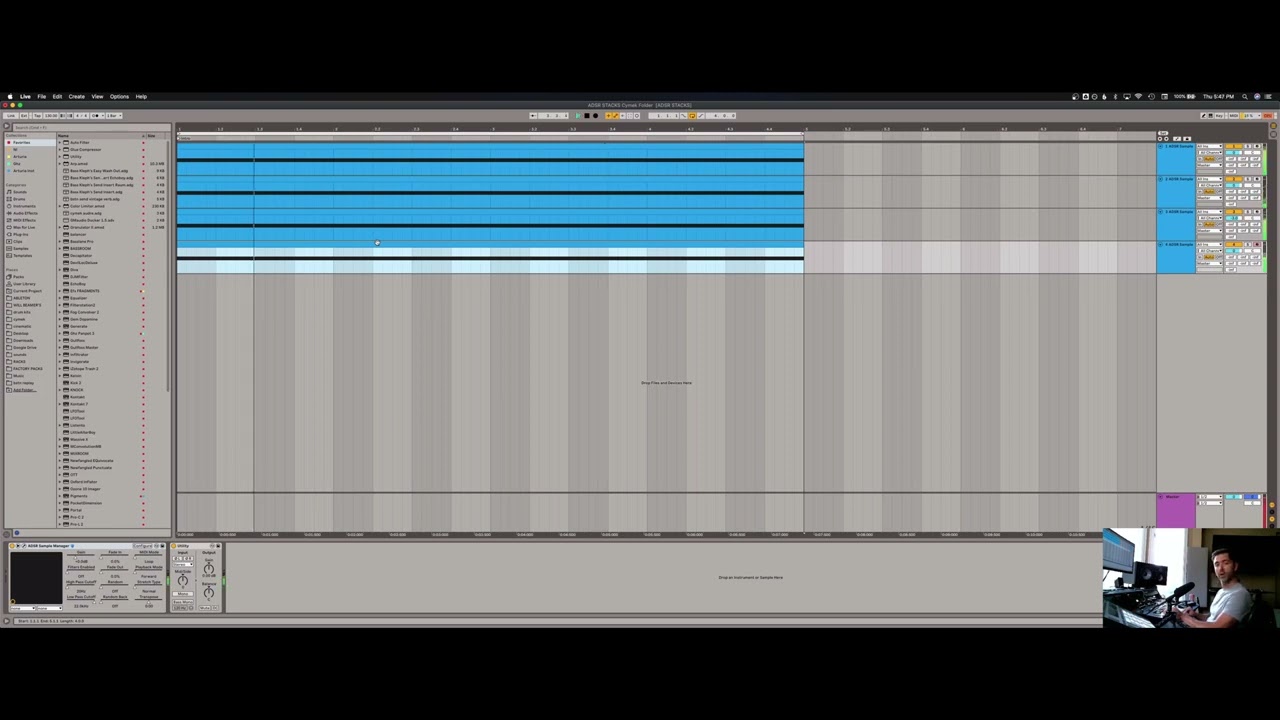 Quick Beat-Generation using ADSR Sample Manager in Ableton