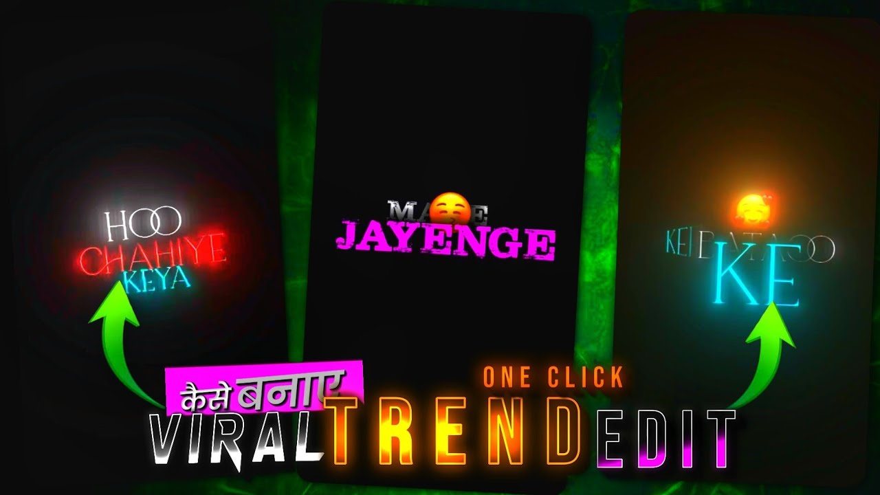 New Trending Black Emoji Null Lyrics Video Editing in Alight Motion | Bittu ki Edit