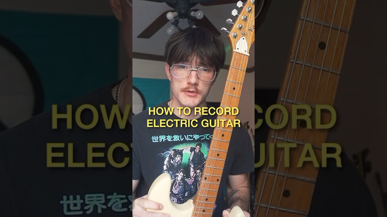 How to record electric guitar #guitar #guitarist #musician #musicproducer #beginnerguitar