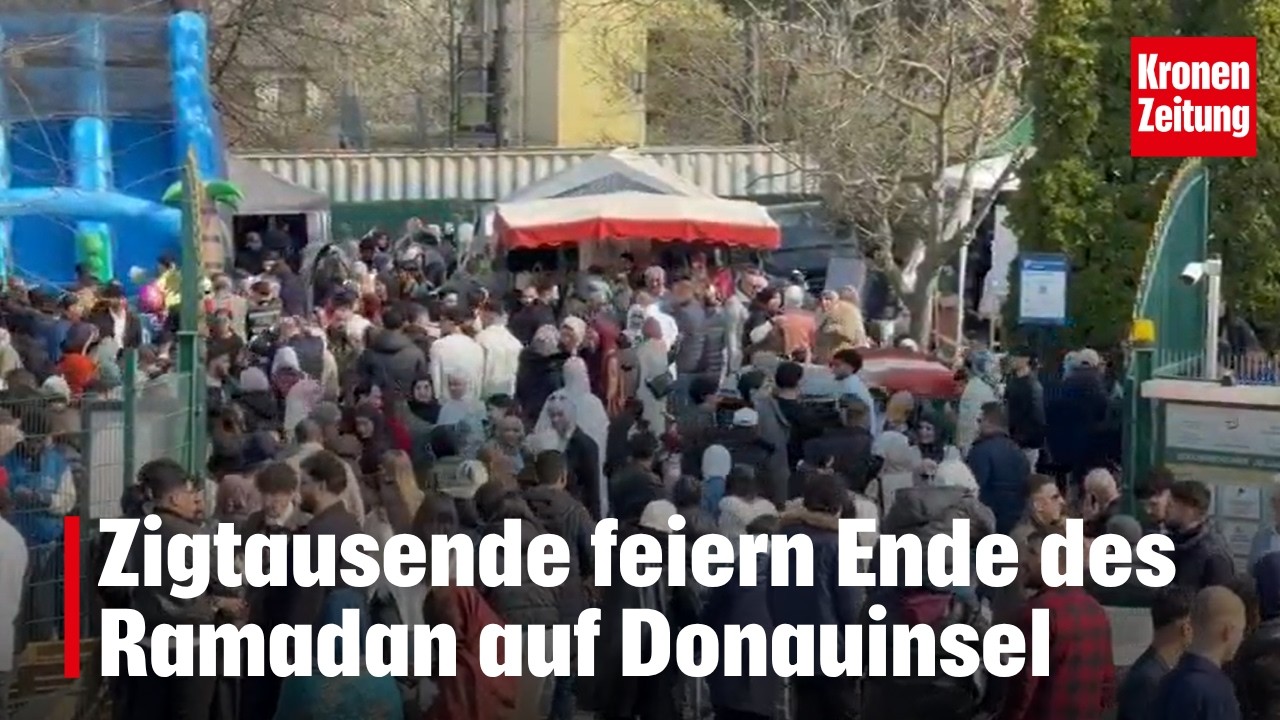 Zigtausende feiern Ende des Ramadan auf Donauinsel | krone.tv NEWS