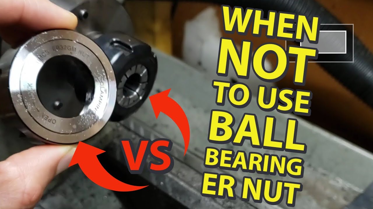 DON'T USE A Ball Bearing ER Collet Nut For Turning A Part Like This Because The Collet Will Slip